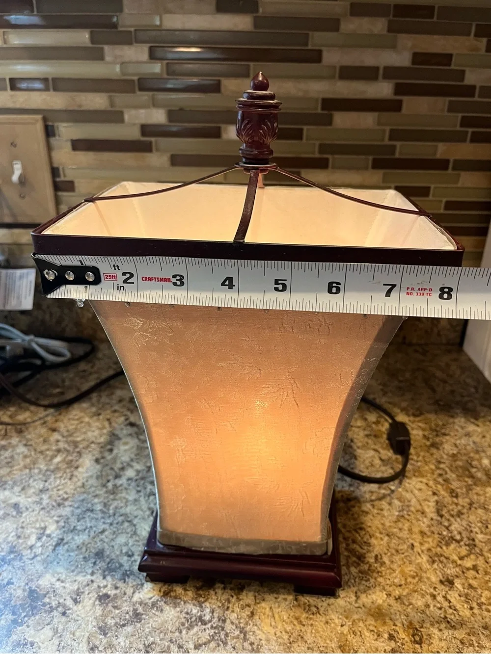 Elegant Cream Accent Table Lamp with Beaded Trim